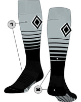 TCK customizable socks Custom Breaker Over the Calf Soccer Socks