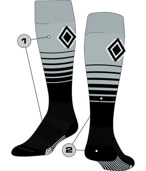 TCK customizable socks Custom Breaker Over the Calf Soccer Socks