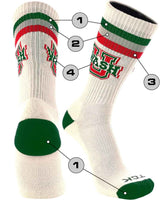 TCK customizable socks Custom Crew Socks Vintage Triple Bold Stripe