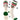 TCK customizable socks Custom Crew Socks Vintage Triple Bold Stripe