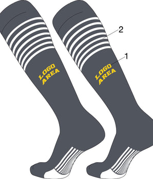 TCK customizable socks Custom Diamond Builder Baseball Socks Pattern 2