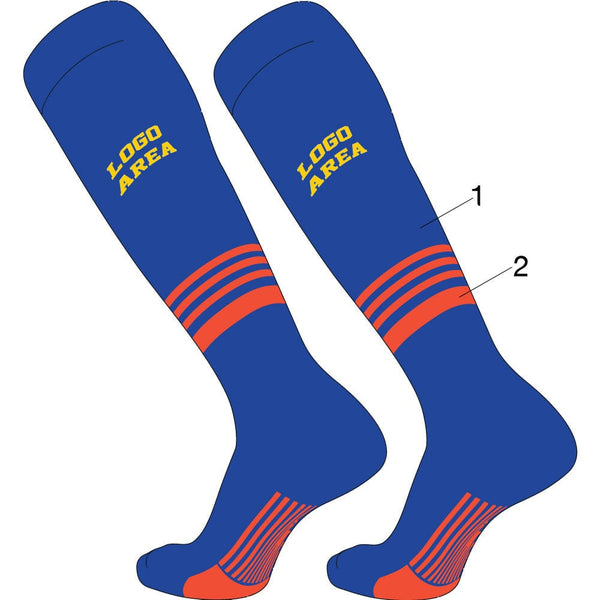 TCK customizable socks Custom Diamond Builder Baseball Socks Pattern 5