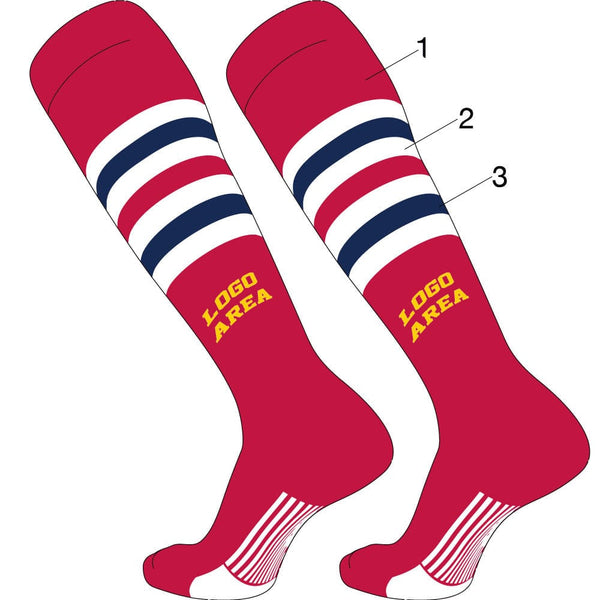 TCK customizable socks Custom Diamond Builder Baseball Socks Pattern 6