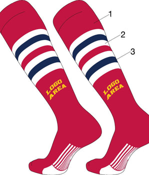 TCK customizable socks Custom Diamond Builder Baseball Socks Pattern 6