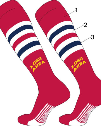 TCK customizable socks Custom Diamond Builder Baseball Socks Pattern 6