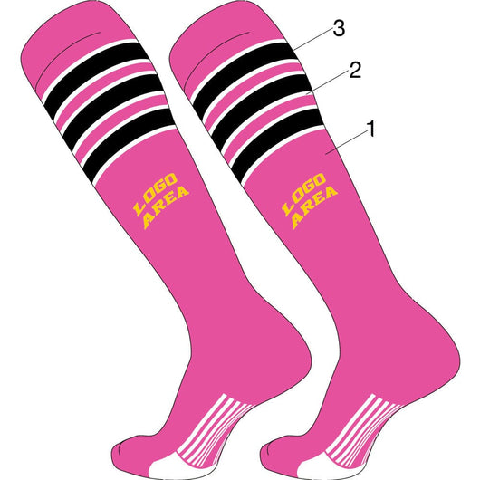 TCK customizable socks Custom Diamond Builder Baseball Socks Pattern 8
