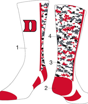 TCK customizable socks Custom Digital Camo Crew Socks