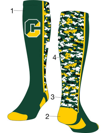 TCK customizable socks Custom Digital Camo Over the Calf Socks