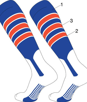 TCK customizable socks Custom Dugout Baseball Stirrup Socks Pattern D