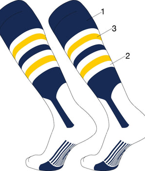 TCK customizable socks Custom Dugout Baseball Stirrup Socks Pattern I
