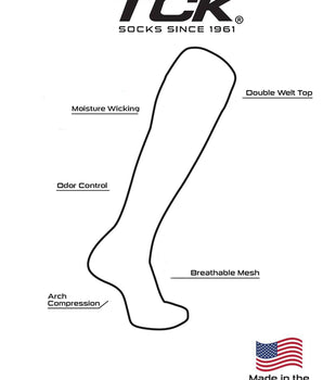 TCK customizable socks Custom Dugout Striped Baseball Socks Pattern D