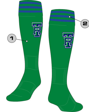 TCK customizable socks Custom Finale Over the Calf Striped Soccer Socks