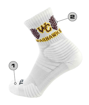 TCK customizable socks Custom Flex Quarter Crew Socks
