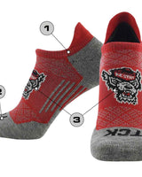 TCK customizable socks Custom No Show Running & Golf Socks Mens & Womens - Tour - Performance Athletic Ankle Tab Socks, Soft Cushioned