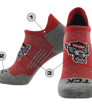 TCK customizable socks Custom No Show Running & Golf Socks Mens & Womens - Tour - Performance Athletic Ankle Tab Socks, Soft Cushioned