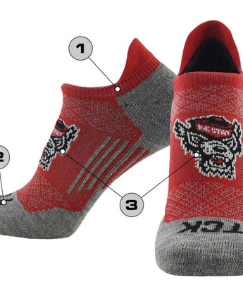 TCK customizable socks Custom No Show Running & Golf Socks Mens & Womens - Tour - Performance Athletic Ankle Tab Socks, Soft Cushioned
