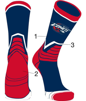TCK customizable socks Custom Victory Crew Socks