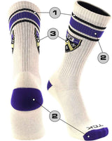 TCK customizable socks Custom Vintage Crew Socks Triple Stripe