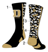 TCK customizable socks Front/Accents/Color1/Color2 / Large Fully Custom Athletic Socks