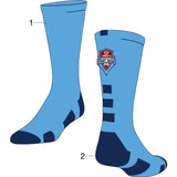 TCK customizable socks Front/Accents / Large Custom Baseline Crew Socks