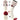 TCK customizable socks Front/Accents / Large Custom Crew Socks Vintage Thin Stripes