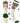 TCK customizable socks Front/Accents / Large Custom Crew Socks Vintage Triple Bold Stripe