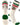 TCK customizable socks Front/Accents / Large Custom Crew Socks Vintage Triple Bold Stripe