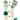 TCK customizable socks Front/Accents / Large Custom Vintage Crew Socks Double Stripe