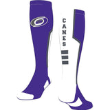 TCK customizable socks Front/Rear/Accent/Text / Large Custom Perimeter Over the Calf Socks
