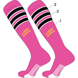 TCK customizable socks Main/Accent 1/Accent 2 / Large Custom Diamond Builder Baseball Socks Pattern 8