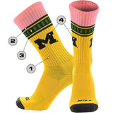TCK customizable socks Main/Accent 1 / Large Custom Logo Pencil Crew Socks