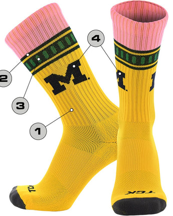 Custom Logo Pencil Crew Socks