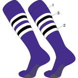 TCK customizable socks Main/Inner Stripes/Outer Stripes / Large Custom Dugout Striped Baseball Socks Pattern I