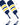 TCK customizable socks Stirrup/Inner Stripes/Outer Stripes/Sock / Large Custom Dugout Baseball Stirrup Socks Pattern I