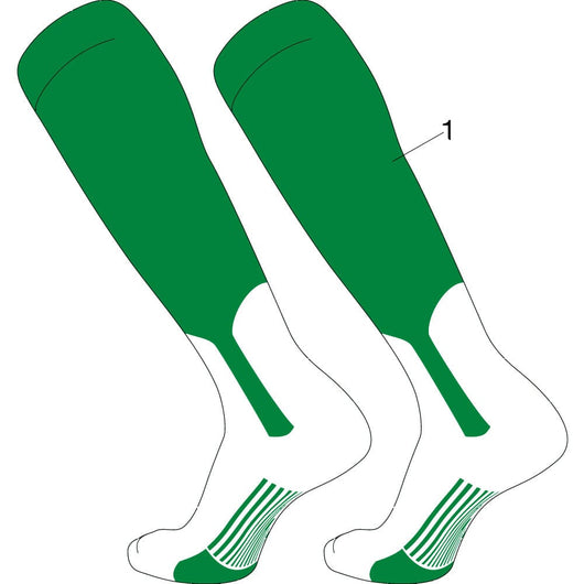 TCK customizable socks Stirrup/Sock / Large Custom Dugout Baseball Stirrup Socks Pattern A