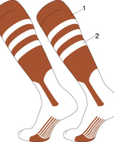 TCK customizable socks Stirrup/Stripes/Sock / Large Custom Dugout Baseball Stirrup Socks Pattern B