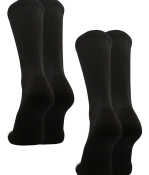 TCK socks 2 Pairs-Black / Small Athletic Prosport Performance Crew Socks For All Sports