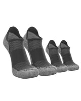 TCK socks 2 Pairs Graphite/Heather Grey / Large TCK Tour Low Cut Merino Wool Golf Socks (Single & Packs)