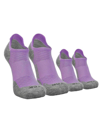 TCK socks 2 Pairs Lavender/Heather Grey / Large TCK Tour Low Cut Merino Wool Golf Socks (Single & Packs)