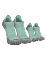 TCK socks 2 Pairs Mint/Heather Grey / Large TCK Tour Low Cut Merino Wool Golf Socks (Single & Packs)