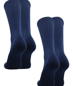 TCK socks 2 Pairs-Navy / Small Athletic Prosport Performance Crew Socks For All Sports