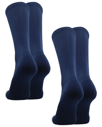 TCK socks 2 Pairs-Navy / Small Athletic Prosport Performance Crew Socks For All Sports