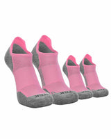 TCK socks 2 Pairs Pink/Heather Grey / Large TCK Tour Low Cut Merino Wool Golf Socks (Single & Packs)