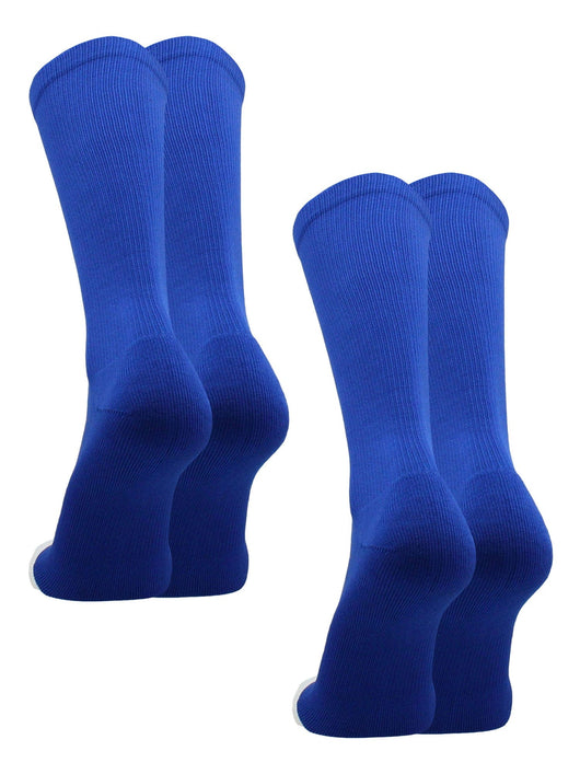 TCK socks 2 Pairs-Royal / Small Athletic Prosport Performance Crew Socks For All Sports