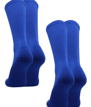 TCK socks 2 Pairs-Royal / Small Athletic Prosport Performance Crew Socks For All Sports