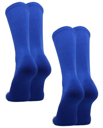 TCK socks 2 Pairs-Royal / Small Athletic Prosport Performance Crew Socks For All Sports