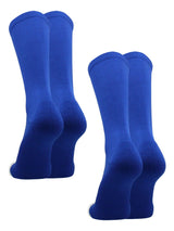 TCK socks 2 Pairs-Royal / Small Athletic Prosport Performance Crew Socks For All Sports