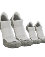 TCK socks 2 Pairs White/Grey / Medium Tour No Show Golf & Running Socks