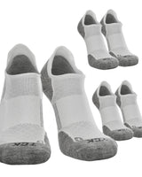 TCK socks 3 Pairs White/Grey / Large Tour No Show Golf & Running Socks