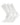 TCK socks 3 Pairs-White / Large Multi Pack Work Crew Socks Athletic Crew Socks